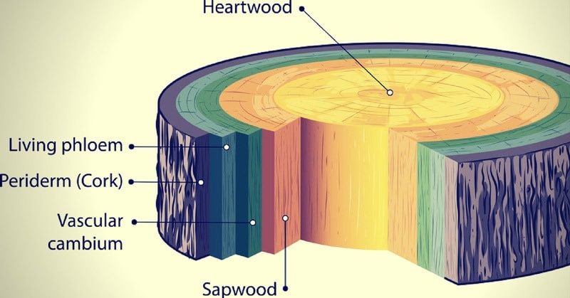 why is heartwood darker in color than sapwood?